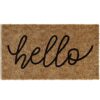 Barnyard Designs ‘Hello’ Doormat, Indoor/Outdoor Non-Slip Rug, Front Door Welcome Mat for Outside Porch Entrance, Home Entryway Farmhouse Decor,