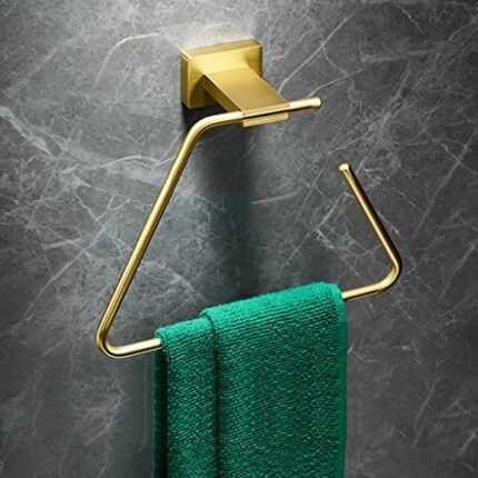 HIGOH Towel Racks,Bath Towel Holder,Bathroom Hand Towel,All Copper Brass Light Style Towel Rack,Bathroom Rack Storage Rack,Bathroom Towel Bar Tow