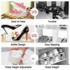 ZJDZTK Shoe Slots Organizer For Closet 20 Pack New Shoe Stackers For A Pair Of Shoes Stacker Holder For Closet Organization Four Position Adjusta