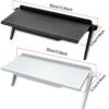 TV Screen Top Shelf, 2 Pcs Foldable Monitor Rack, TV Top Shelf, Screen Top Shelf, TV Top Storage Rack, Cable Box Shelf, Top Storage Rack for TV B