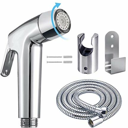 Handheld Bidet Sprayer Toilet Bathroom with Wall Bracket Hose Set, Closestool, Squatting Pan, Water Flower, Floor Cleaning Cloth Diaper for Bathr