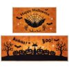 Beyond Your Thoughts Halloween Kitchen Rug Mat Set 2023 New Non Slip Decorative Skeleton Black White Soft Floor Mat for Kitchen Bedroom Indoor Ha
