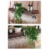 Wine racks Home/Bar Retro Metal Vintage with Glass Holder, Wall Mounted Hanging Wine Bottle Holder, Adjustable Industry Wine Shelf, for Cabinet B