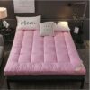 Traditional Mattress Futon Topper, Soft Thick Tatami Mattress, Folding Upholstered Pad Single Double Comfy Sleeping Mat Japanese Roll Up Guest Ma