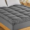 SONIVE Mattress Topper Ultra thick Fluffy Soft Topper Pillow-Top Box quilted pad with 360° elastic band up to 30cm Hotel Quality with Premuim 100