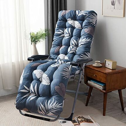 widesmile Sun Lounger Cushions Only Lounge Chair Cushions Thick Pad Rattan Replacement Garden Recliner Relaxer Chair Cushion for Indoor Outdoor (