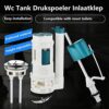 Toilet Flush Cistern Repair Kit, Toilet Fill Parts Water Tank Drain Flush Valve Button Set Repair-Kit Fittings for Bathroom Home Office (24cm)