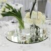 Better crafts Round Mirror Tiles for Glass Mirror Centerpiece or Crafts - Wall Mirror Decor (1, 9-Inch)
