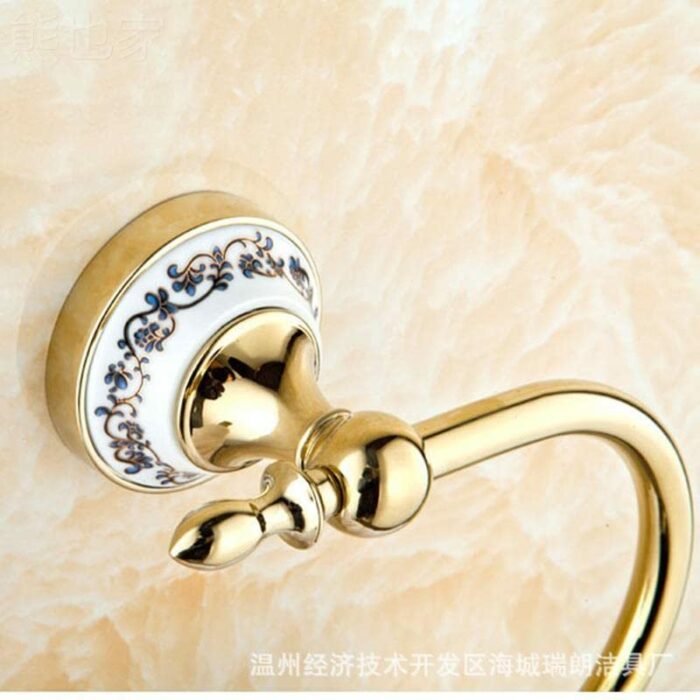 HIGOH Towel Racks,Bath Towel Holder,Bathroom Hand Towel,Bathroom Towel Rack,Stainless Steel Towel Bar,And Porcelain European Towel