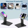 Monitor Bracket Stand, Adjustable LED LCD Monitor Stand 10-24 inch Flat TV Screen Folding Metal Monitor Desk Mount Supports VESA Compatible 75x75