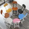 WALNUT Collapsible Dining Room Chairs Home Furniture Chairs For Kitchen Modern Simplicity Nordic Kitchen Stool Student Portable Stool (Color : F)