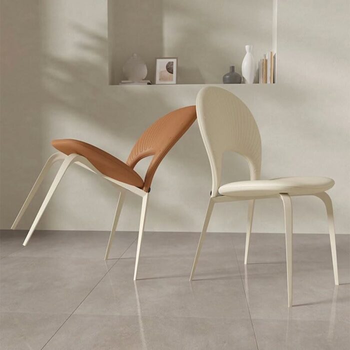 maozi Dining Chair Back Kitchen Dinning Tables Chairs Living Room Lounge Decoration Living Room Chair (Color : D, Size : Light Grey)