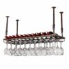 Ceiling Simple Retro Metal Iron Wine Rack Creative Display Stylish Simplicity Goblet Holder Wine Glass Holder Adjustable Height Restaurant Kitche