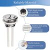 Toilet Flush Button, 2 Pack Toilet Flush Button Replacement, 38mm Dual Flush Toilet Push Button, Push Button Toilet Flush for Bathroom Toilet Rep
