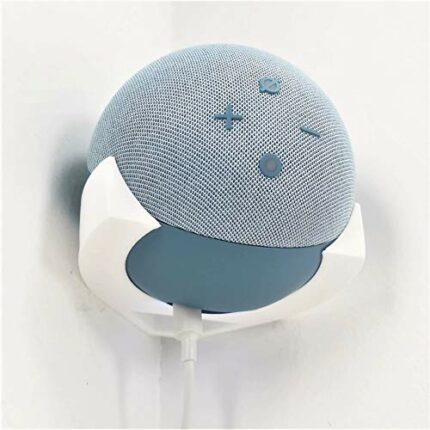 Echo Dot 4th Generation Corner Wall Mount Wall Bracket Holder Holster (White)