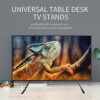 Universal TV Stands, Desk TV Legs Pedestal for 27-85 Inch LED LCD TVs, Tabletop Screen Monitor Riser Base Replacement, Height Adjustable, VESA Up