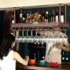Wine racks 80cm - Bottle Goblet Glass Holder Ceiling Vintage Bar Floating Shelf, Industrial Under Shelve Hanging Rack Holder, Cafe Tableware Bott