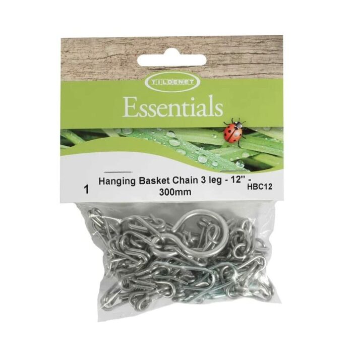Tildenet 300 mm/ 12 inch 3-Leg Hanging Basket Chain