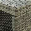 vidaXL Garden Bar Set 5 Piece with Cushions Outdoor Patio Terrace Furniture Dining Table and Chair Seat Bistro Set Poly Rattan Grey
