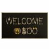 Bayson Autumn Door Mat Hello Autumn Indoor Front Doormat Non-Slip Patio Entrance Mat Durable Natural Rubber Easy Clean Patio Entrance Mat 17x30In