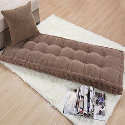 ASDF Garden Furniture Pad, Outdoor/indoor Water Thicken 2 Seater Bench And Patio Furniture Pad Cushion 50x125cm brown