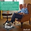 Under Desk Bike Pedal Exerciser for Seniors, Mini Peddler Exerciser with LCD Display & Anti-Slip Mat, Foot Pedal Exerciser for Home Office Legs/A