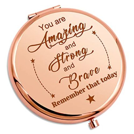 Inspirational Gifts for Women Girls Compact Mirror Motivational Birthday Gift for Her Daughter Friends Granddaughter Coworkers Personal Mirror Fr