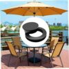 Umbrella Hole Ring Set, 1 Set Table Insert Parasol Hole Ring Plug & Cap, Umbrella Thicker Hole Ring Plug Set for Garden Deck (1.85in)