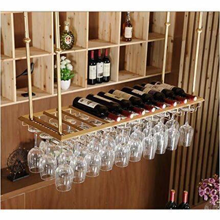 Ceiling Wine Rack Vintage Wrought Iron Wine Rack Glass Wine Glass Holder Household Goblet Rack - Restaurant Kitchen Bar Decoration Storage Rack A