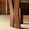 WALNUT Wood Dinning Chairs Backrest Stool Retro and Nostalgic Kitchen Furniture Chairs for Kitchen (Color : Argento, Size : Light Grey)