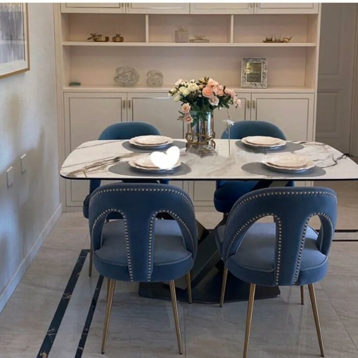 LUKEO Kitchen Dining Chair Hotel Home Living Room Chairs Office Design Makeup Interior Decoration