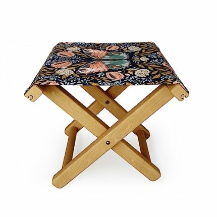 DENY Designs Folding Stool, Avenie Morris Inspired Butterfly III