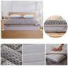 TBIIEXFL Proof thickening Mattress 1.5m Foldable Tatami Single double Mattresses Cotton Cover King Queen Size (Color : Gray, Size : 120x200cm)