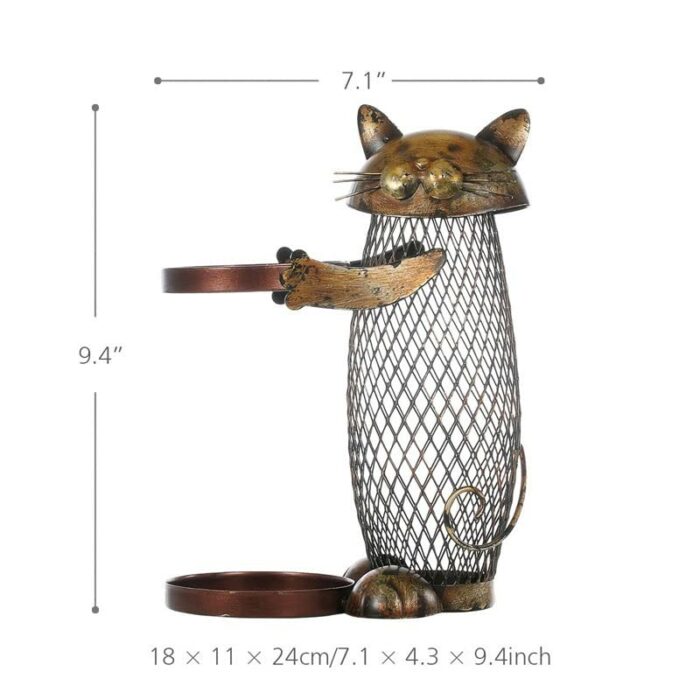 N/A Holder Shelf Metal Sculpture Practical Sculpture Wine Stand Home Decoration Interior Crafts