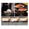 AIQMML Oven 28L Toaster Oven, Multi-Function Steam Oven with Timer - Toast - Bake - Broil Settings, Natural Convection 1.2L Water Tank, 2050W Kit