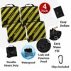 Anavim Heavy Duty Water Weight Bag Saddle Design 4 Pack Photo Video Studio Stand, Backyard, Outdoor Patio, Sports, RV Awning (Yellow)