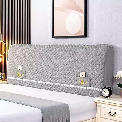 RTYHN Bed Headboard Cover, Slipcover Upholstered Headboard, Thickening Stretchy Protection Dust Cover for Double Bed/Small Double Headboard Prote