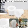 2Pcs Table Umbrella Hole Ring Plug, Outdoor Pool Umbrella Sleeve Stabilizer Cone Wedge, Silicone Umbrella Table Ring Hole Insert for 2-2.5 Inch T