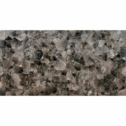 Gifts And Artefacts 48 x 72 Inches Gemstone Resin Art Kitchen Slab with Elegant Look Dark Smoky Quartz Rectangle Shape Marble Dining Table Top