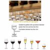 Ceiling Stylish Simplicity Wine Racks Modern Minimalist Wood Storage Home Goblet Racks Kitchen Cutlery Bottle Racks Floating Glass Racks (Bronze