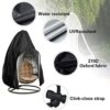 Aoleytech Double Hanging Garden Egg Chair Cover, Waterproof Outdoor Hanging Egg Chair Cover Anti-Dust Garden Rattan Swing Egg Chair Protective Co