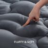 SLEEP ZONE King Size Mattress Topper Cooling Mattress Pad Cover Super Fluffy Down Alternative Bed Mattress Topper 8-21 Inch Deep Pocket, King
