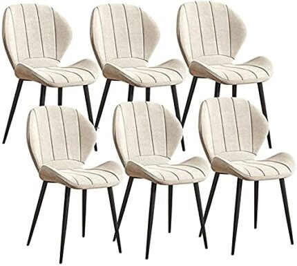 Kitchen Dining Room Furniture Chairs Velvet Kitchen Dining Chairs Set Of 6 Metal Legs Retro Kitchen Chairs for Kitchen Restaurant Modern Office R