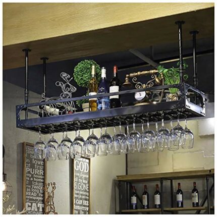 Stylish Simplicity Down Wine Glass Rack Stylish Simplicity Industrial Retro Wine Glass Stylish Simplicity Rack Adjustable Bar Floating Wine Glass
