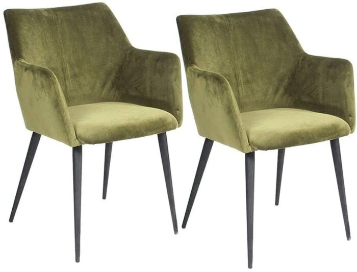 dining chair Business Dining Chairs Set Office Reception Chairs Kitchen Velvet Dining Chair Soft Cushion Carbon Steel Non-Slip Feet Scandinavian