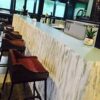 DINGZZ Bar Stools with Back Counter Height Barstools Set of PU Leather Bar Chairs for Kitchen and Patio (Brown)