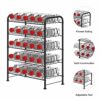 OYEAL Water Bottle Storage Rack 5 Tier Bottled Water Holder Organizer Freestanding Floor Beverage Soda Drink Stand Shelf for Kitchen Pantry Can S