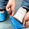 Beper C206UTI002 Waterproof Set of 100-Disposable Shoe Covers, Blue, One Size