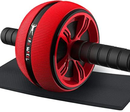 Bssay Ab Roller Wheel, Abs Workout Equipment for Abdominal & Core Strength Training, Exercise Wheels for Home Gym Fitness, Wider Ab Machine with