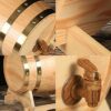 Stylish Simplicity Wine Shelf Oak Barrel Wine Barrel Wine Red Wine Barrel Household with Faucet Brewed Wine, PIBM, a,